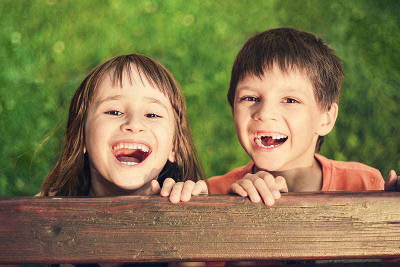 children who lost their milk teeth baby teeth